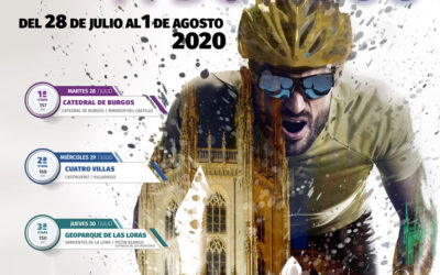 El cartel de la XLII Vuelta a Burgos se fusiona con la catedral simbolizando el inicio del «nuevo» ciclismo