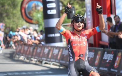 Santiago Buitrago primer líder de la Vuelta a Burgos 2022 en el Alto del Castillo