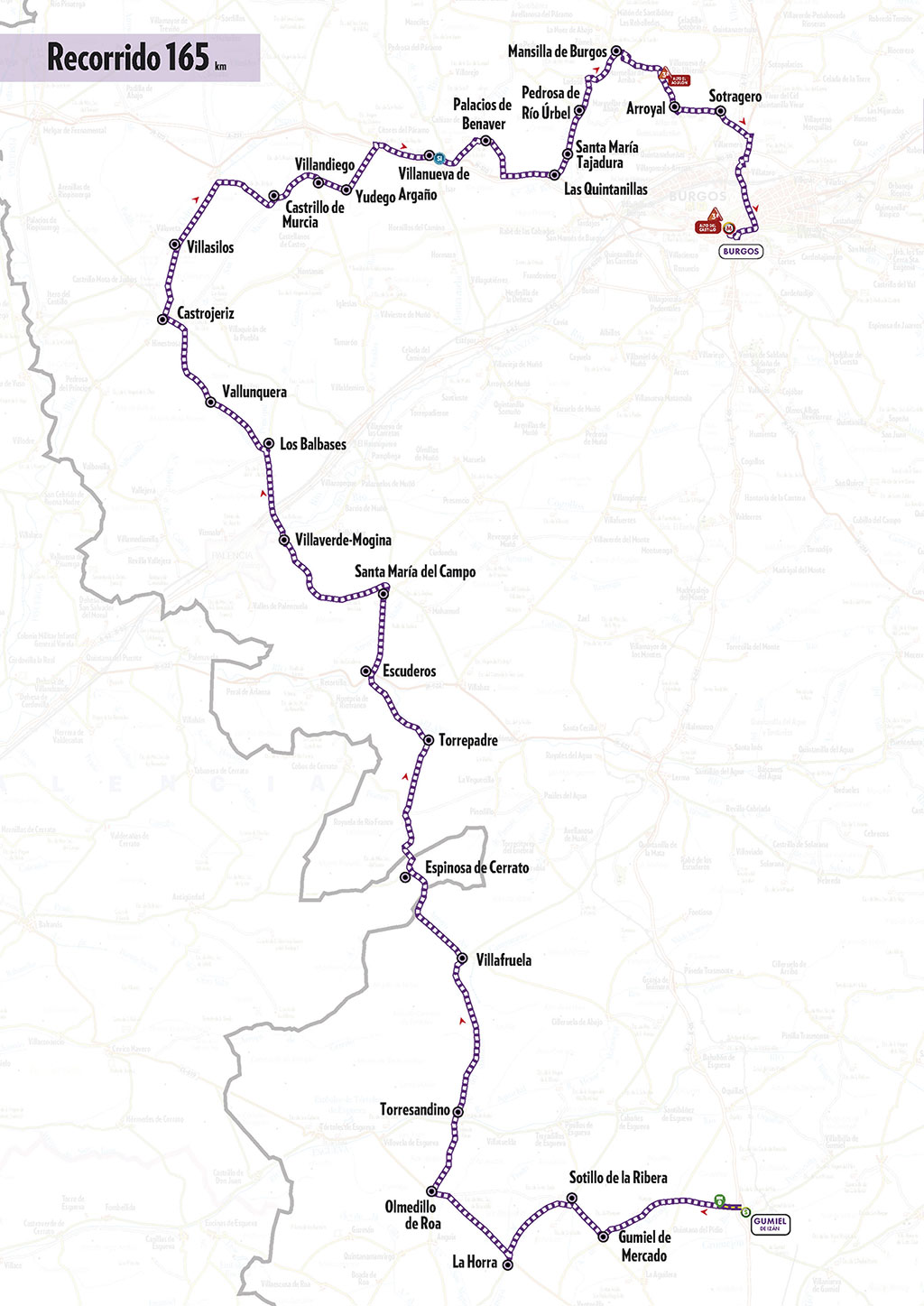 Recorrido de la primera etapa